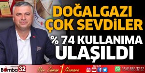 Sav Kasabası doğalgazı çok sevdi