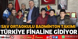 Sav Ortaokulu Badminton Takımı Türkiye finaline gidiyor