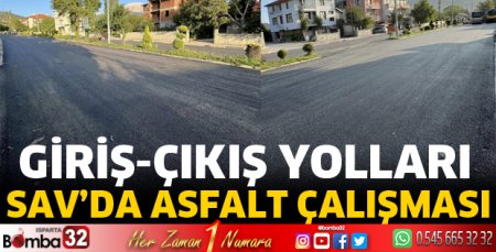 Sav’da asfalt çalışmaları