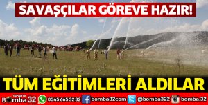 Savaşçılar göreve hazır