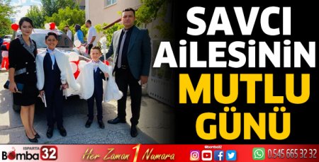 Savcı ailesinin mutlu günü