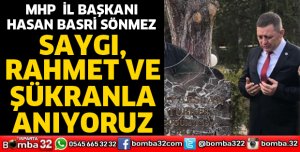 Saygı ve minnetle anıyoruz