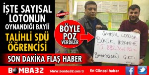 SAYISAL LOTO'NUN TALİHLİSİ ÜNİVERSİTE ÖĞRENCİSİ
