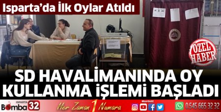SD Havalimanında oy kullanma işlemi başladı