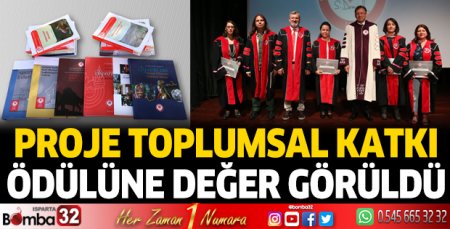 SDÜ 2022 Toplumsal Katkı Ödülü verildi