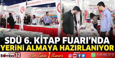 SDÜ 6. Kitap Fuarı’nda yerini almaya hazırlanıyor