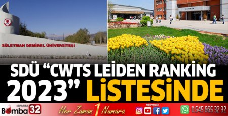 SDÜ “CWTS Leiden Ranking 2023” Listesinde