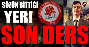 SDÜ ‘DEN TAZİYE MESAJI 