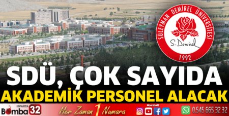 SDÜ Akademik Personel alacak