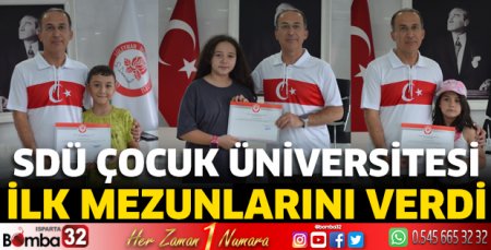 SDÜ Çocuk Üniversitesi ilk mezunlarını verdi