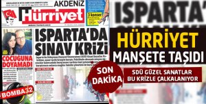 ISPARTA'DA  SDÜ GÜZEL SANATLAR BU KRİZLE ÇALKALANIYOR