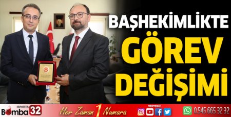 SDÜ Hastanesinde Başhekimlikte görev değişimi