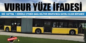 SDÜ Hattına 1 Körüklü Otobüs Daha