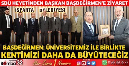 SDÜ heyetinden Başkan Başdeğirmen'e ziyaret