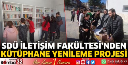 SDÜ İletişim Fakültesi’nden kütüphane yenileme projesi