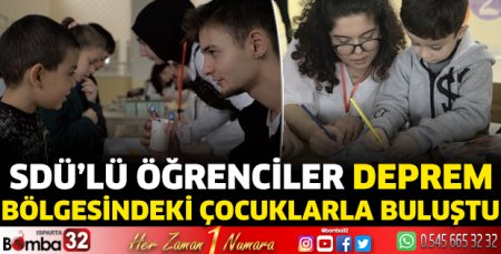 SDÜ Matematik Topluluğu deprem bölgesindeki çocuklarla buluştu