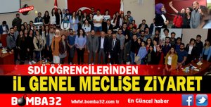 SDÜ ÖĞRENCİLERİ İL GENEL MECLİSİNDE