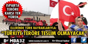 SDÜ ÖĞRENCİLERİ TERÖRE KARŞI TEK YÜREK OLDU 