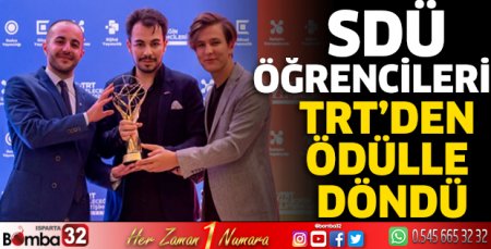 SDÜ öğrencileri TRT'den ödülle döndü