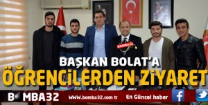 SDÜ ÖĞRENCİLERİ'DEN BAŞKAN ALİ BOLAT’A ZİYARET