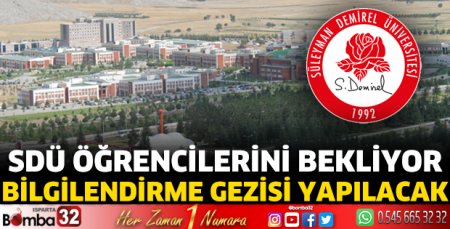 SDÜ öğrencilerini bekliyor