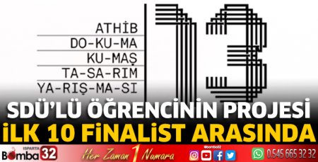 SDÜ öğrencisi Eyüp Kocabaş ilk 10 finalist arasında