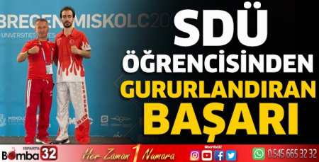 SDÜ öğrencisinden gururlandıran başarı