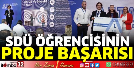 SDÜ öğrencisinin proje başarısı