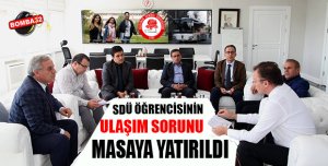SDÜ Öğrencisinin Ulaşım Sorunu Masaya Yatırıldı