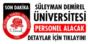 SDÜ PERSONEL ALACAK!