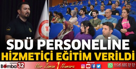 SDÜ personeline hizmetiçi eğitim