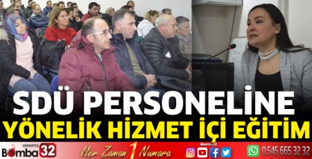 SDÜ personeline yönelik hizmet içi eğitim