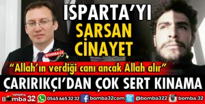 SDÜ REKTÖRÜ TAZİYE VE KINAMA MESAJI YAYINLADI