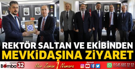 SDÜ Rektöründen mevkidaşına ziyaret