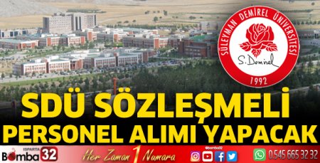 SDÜ sözleşmeli personel alımı yapacak