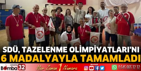 SDÜ, Tazelenme Olimpiyatları'nı 6 madalyayla tamamladı