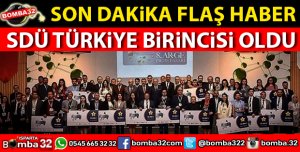 SDÜ TÜRKİYE BİRİNCİSİ OLDU