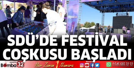 SDÜ’de festival coşkusu başladı