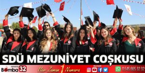 SDÜ’de mezuniyet coşkusu