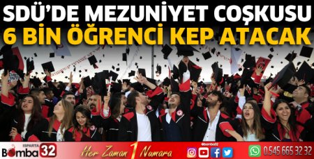 SDÜ’de mezuniyet coşkusu