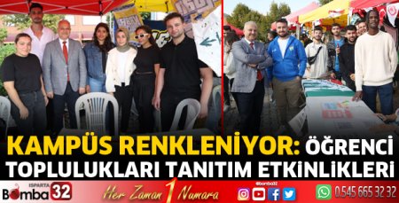 SDÜ’de Öğrenci Toplulukları Tanıtım etkinlikleri