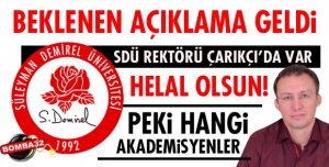 SDÜ’LÜ AKADEMİSYENLER TEPKİ BİLDİRİSİ YAYINLADI
