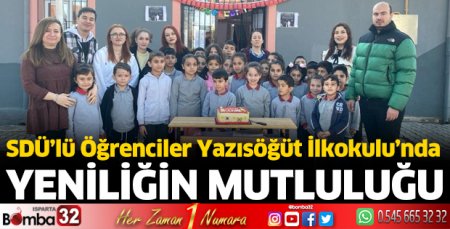 SDÜ’lü Öğrenciler Yazısöğüt İlkokulu’nda