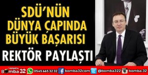 SDÜ’NÜN DÜNYA ÇAPINDA BÜYÜK BAŞARISI