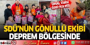 SDÜ’nün gönüllü ekibi deprem bölgesinde