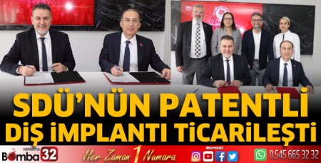 SDÜ’nün patentli diş implantı ticarileşti