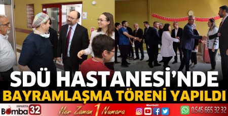 SDÜ'de bayramlaşma töreni yapıldı