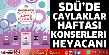 SDÜ'de Çaylaklar Haftası başlıyor