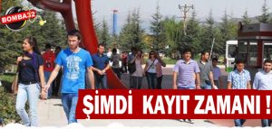 SDÜ'DE KAYIT ZAMANI