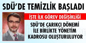 SDÜ'DE TEMİZLİK BAŞLADI